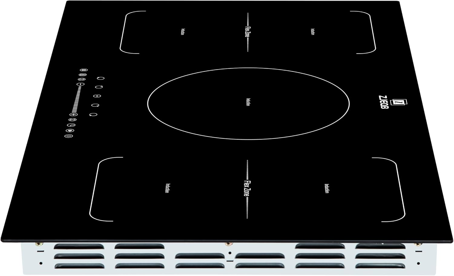 36” Electric Stove Induction Cooktop with 5 Booster Burners Including 2 Flexi Bridge Element in Black