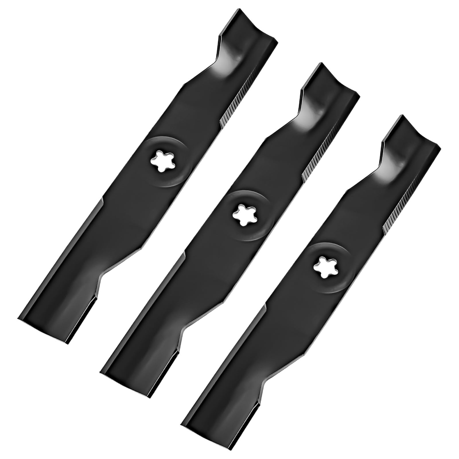 Paquete de 3 cuchillas de cortacésped 173920 compatibles con Crafts Man Hu sqvarna Pou LAN AYP 48 pulgadas, cuchillas de mantillo 180054 aptas para YTH2148 YTH2248 YTH2348 YTH24V48, reemplazo