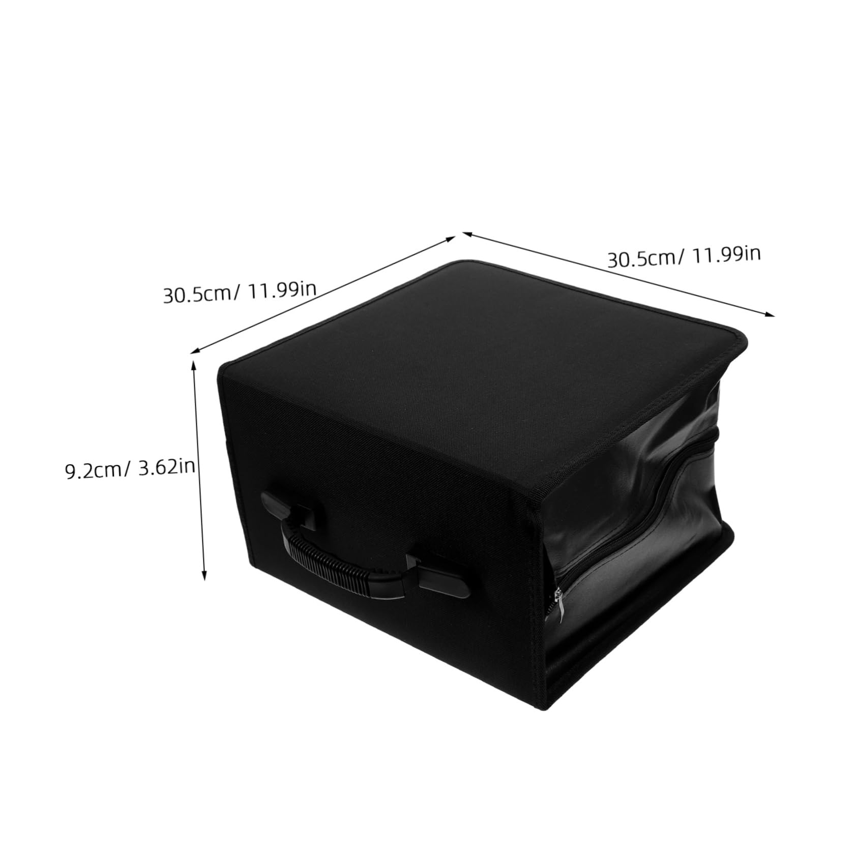 ULTECHNOVO Porta CD per Auto e Casa Custodia in Pu con Maniglia per Dischi Protezione da Graffi e Danni Design Funzionale e Comodo da Trasportare