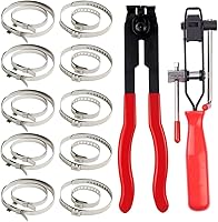 Vista 1 de 22 alicates de abrazadera de arranque de junta CV con 2 tipos de abrazaderas de arranque CV, alicates de amarre para botas de oreja, kit