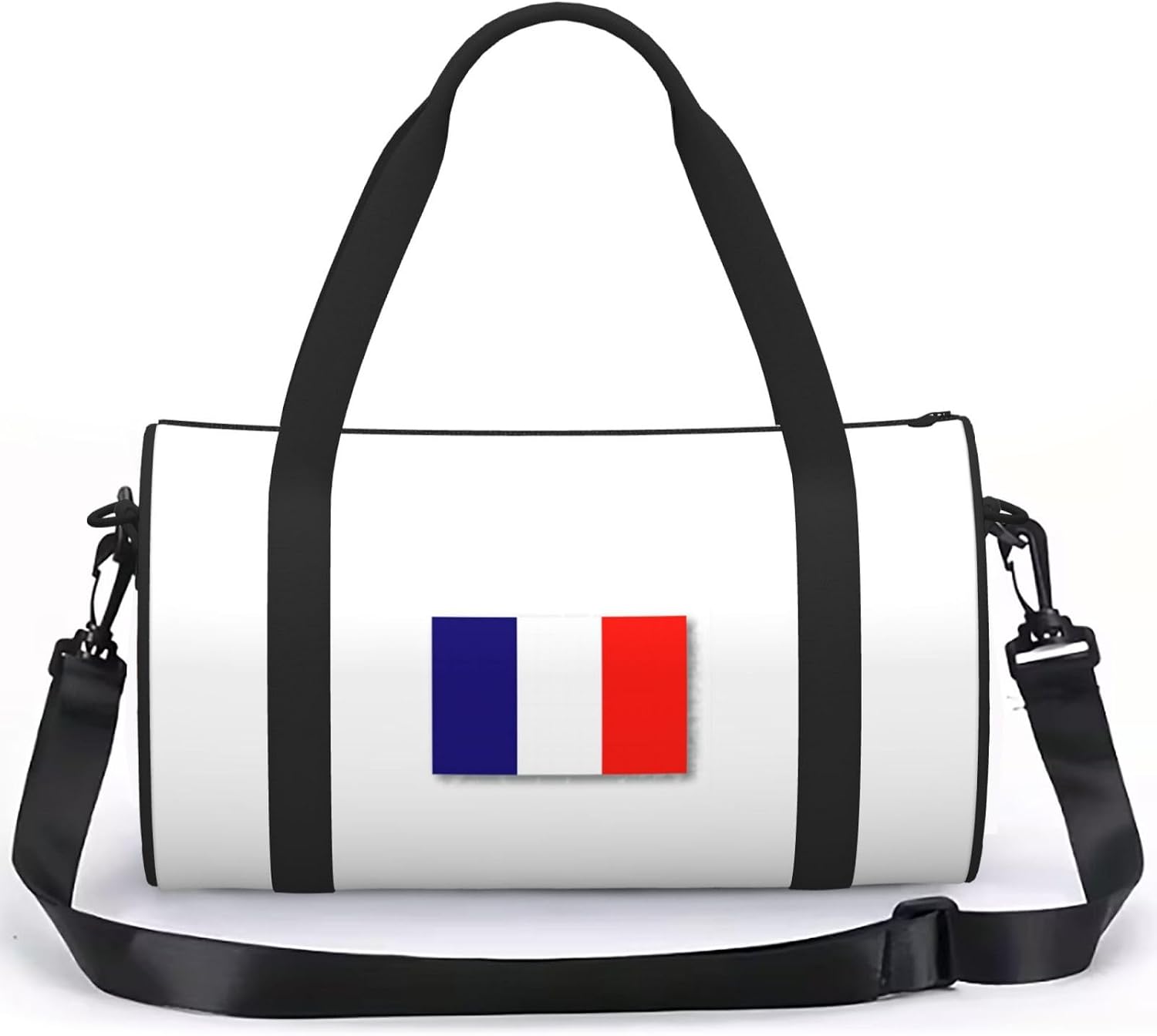 French Flag Print Sports Tote Bag Lightweight Water-Resistant Gym Backpack Travel Supplies