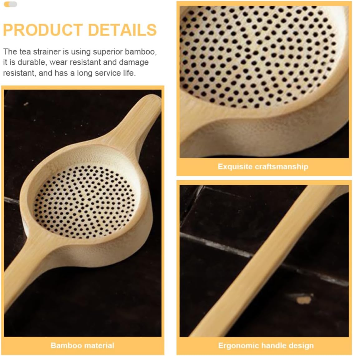 Tea Filter Mesh Strainer Handmade Tea Infuser for Loose Leaf Brewing Home Kitchen