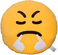 Vista 22 de Cojín de emoticono de EvZ, Poliéster & Mezcla de poliéster, 32 cm