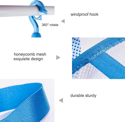 Miniatura 3 de Fashion & Lifestyle Secador colgante de suéter de gran tamaño, estante de secado plegable de 3 niveles, colgador de ropa de malla plana para secar