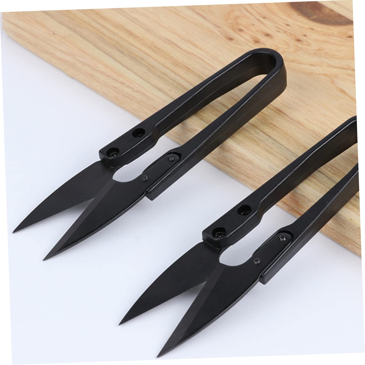 SHINEOFI 18piezas Tijeras De Coser Forma Útiles Cortadores De Bordado Para Manualidades y Suministros De Costura Casa Negro