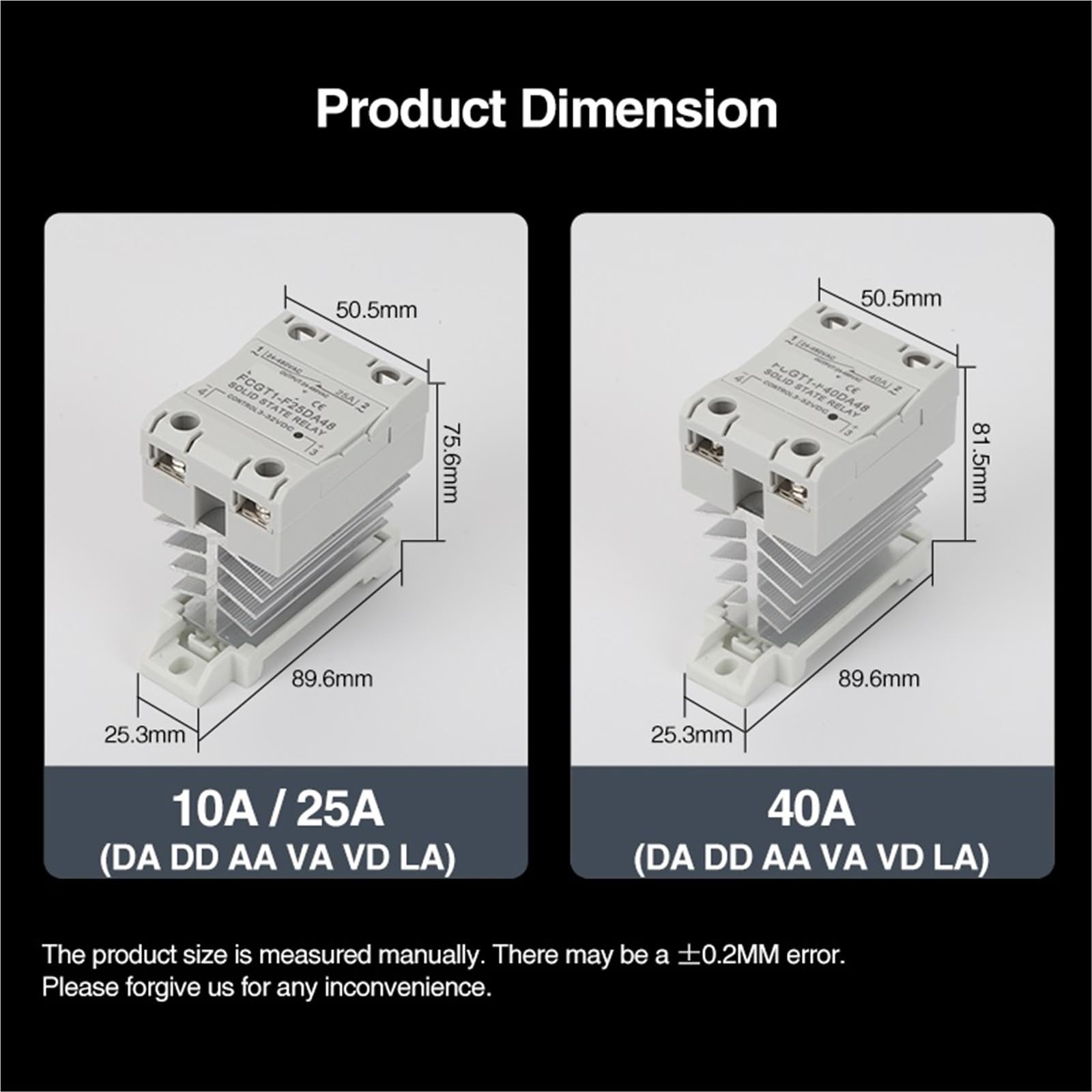 Relè statico SSR sottile monofase 10A 25A 40A 60A 80A 100A con dissipatore di calore Relè industriale Montaggio su guida DIN 1 pezzi (AC control AC,120A)
