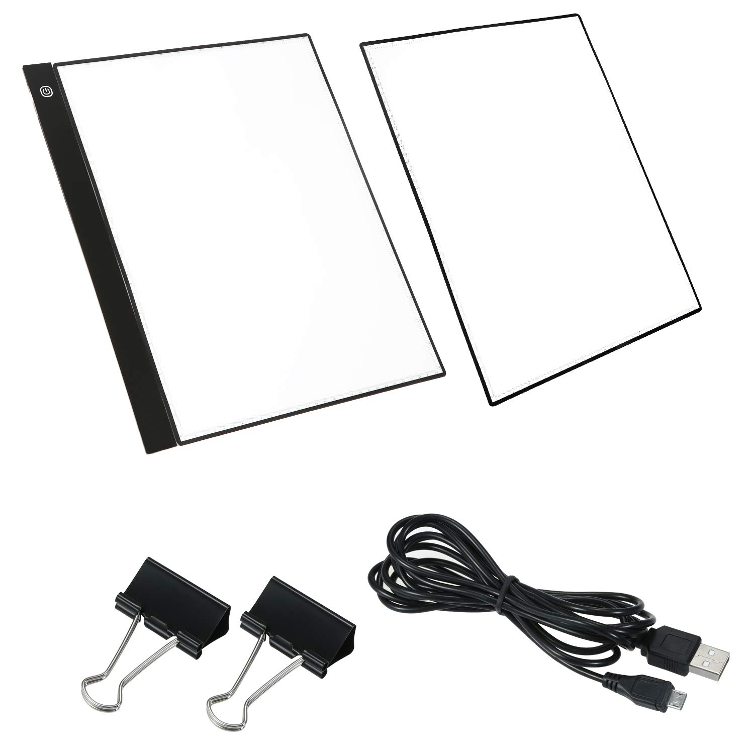 LED Light Pad Box Tracer 3 Level Dimming Memory Function Tracing Table Drawings Separate Scale USB Portable Board A3 Copy Trace Used for Sketching Drawing 2D Animation