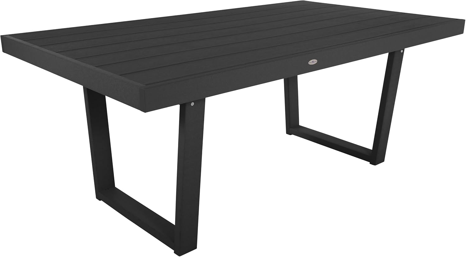 Haven Modern Outdoor Dining Table, Black Sand