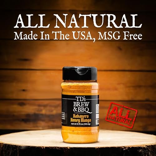 Miniatura 3 de TD's Brew & BBQ HABANERO HONEY MANGO Rub & Seasoningtds brew and bbqdulce & picanteMangoHabaneroMiel