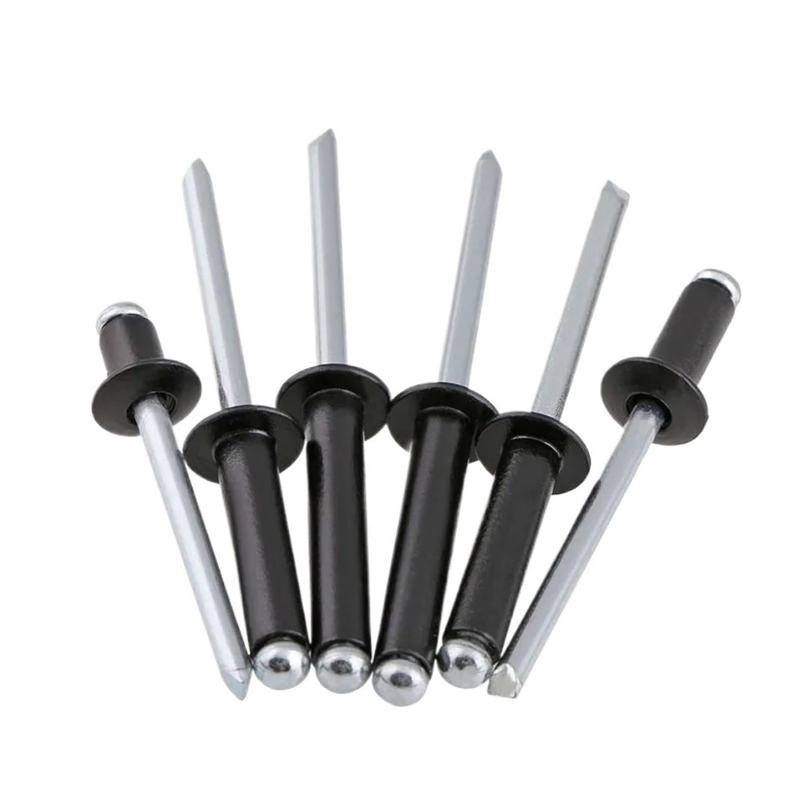 Pop Rivets Aluminium M2.4 .8 M3.2 M4 M5 Aluminium Blind Rivets Black Pop Mushroom Head Break Mandrel Nail Pull Rivet Core(20pcs,M4x20)