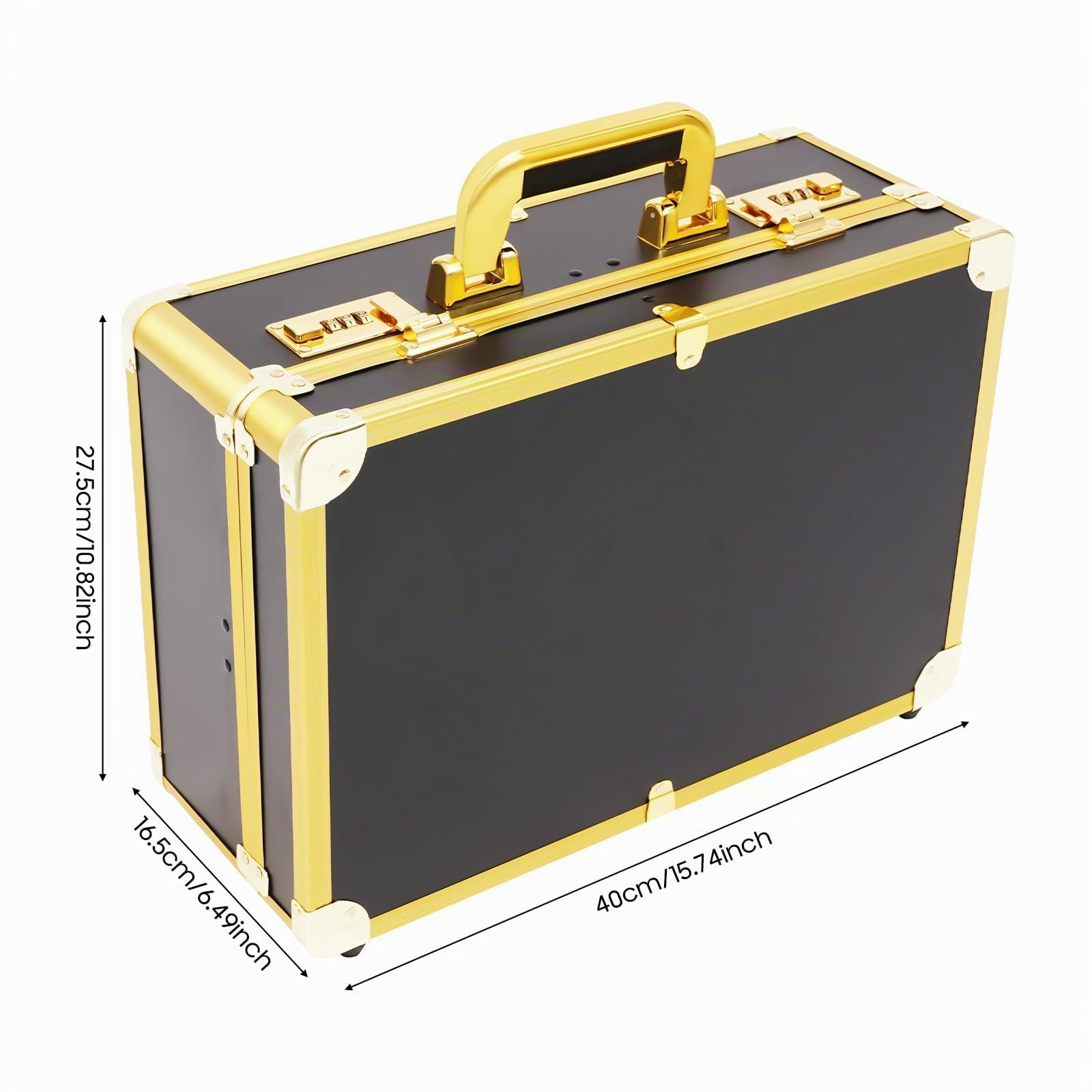 Friseur Koffer Tragbarer, Friseurtasche Barber Case Salon Tool Aufbewahrungskoffer, Friseur Tasche Tragetasche Haarschneider Werkzeugkasten (Glod)