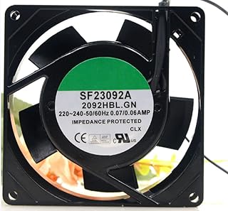 for SF23092A 2092HBL.GN 220/240V 0.06/0.07A 21/22W 2350/2850RPM 92X92X25MM 2-Wire Cooling Fan