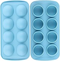 Vista 1 de 2 moldes de silicona para chocolate con 8 cavidades