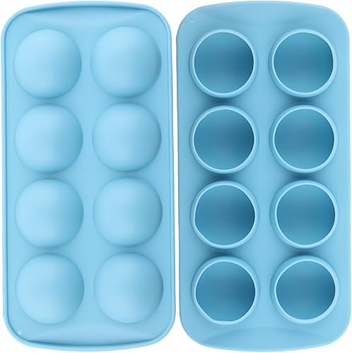 2 moldes de silicona para chocolate con 8 cavidades