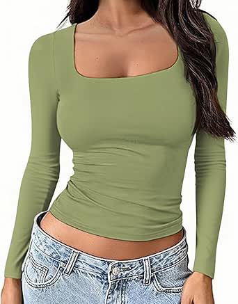 OYIGELZ Womens Long Sleeve Shi...