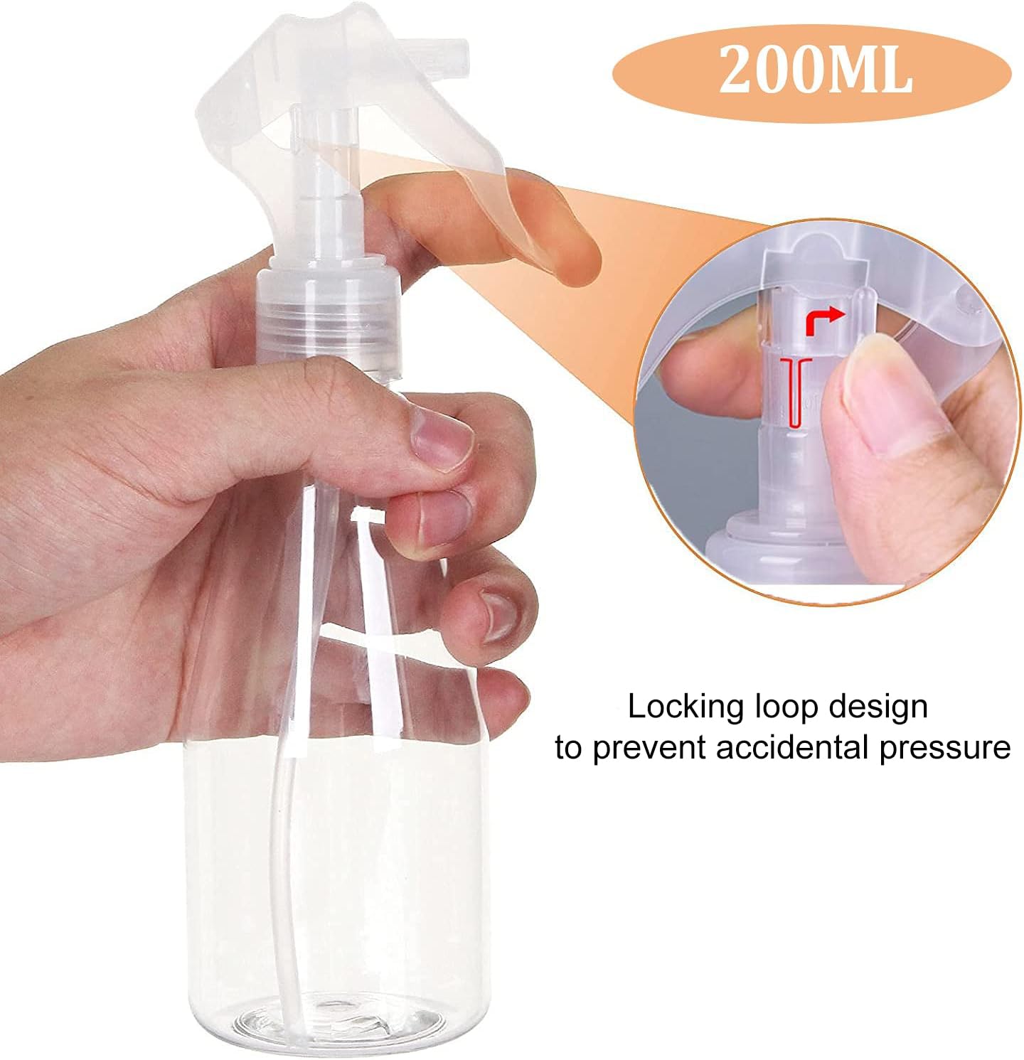Vaporisateur Vide 200 Ml Rechargeable - Bouteille En Plastique PET, Pulvérisation Fine, Usage Multi-liquides