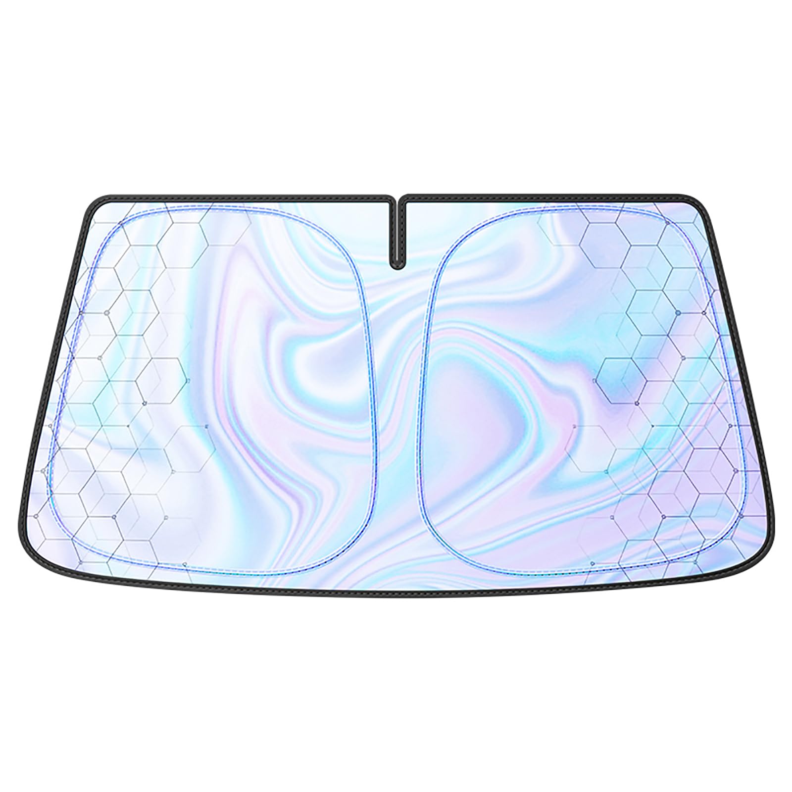 MYJDML Car Sun Shade Windshield for Nissan Pathfinder Murano Micra 350Z 200NV, Foldable Front Window Sun Shade, Reflective Heat Shield with UV Protection,A-M