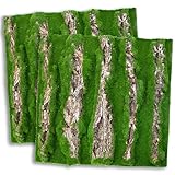 kathson 2pcs Cork Bark for Reptiles 11.8 