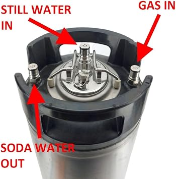 Continuous soda water carbonator Lid, Soda Carbonator Carbonation - Continuous Soda Water Solution Silver