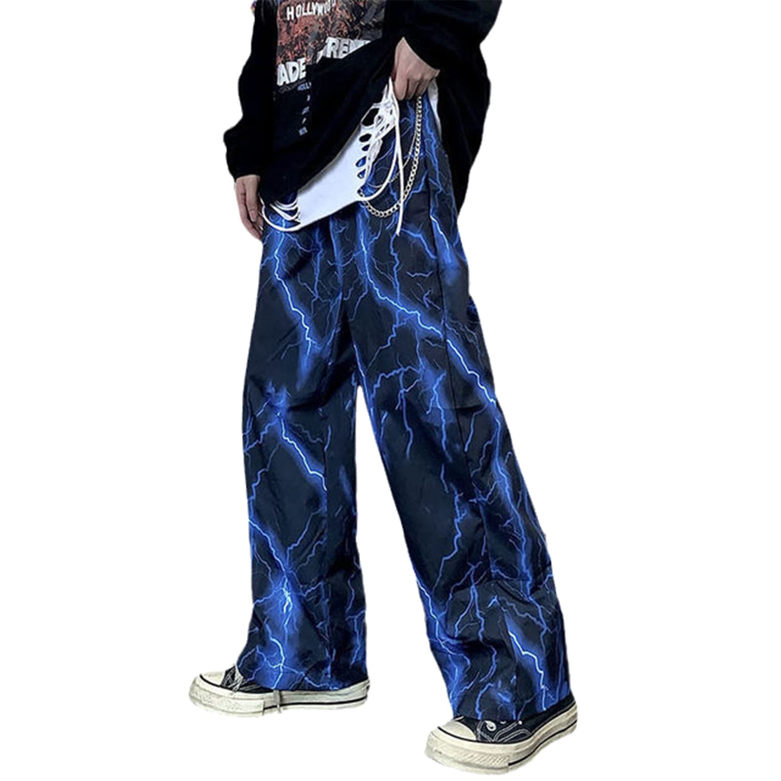 XMLXCFZ Women Pants Summer Fall Chic Teens Streetwear Trendy Harajuku Trouser Punk Trousers Vintage