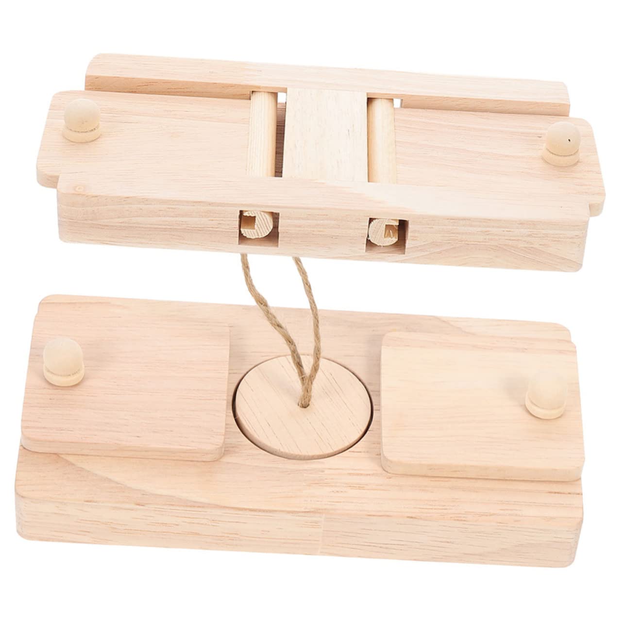 Mipcase 2pièces Jouet Bois pour Hamster Boîte à Friandises Décoration pour Cage Jouet De Recherche De Nourriture Cachette pour Nourriture