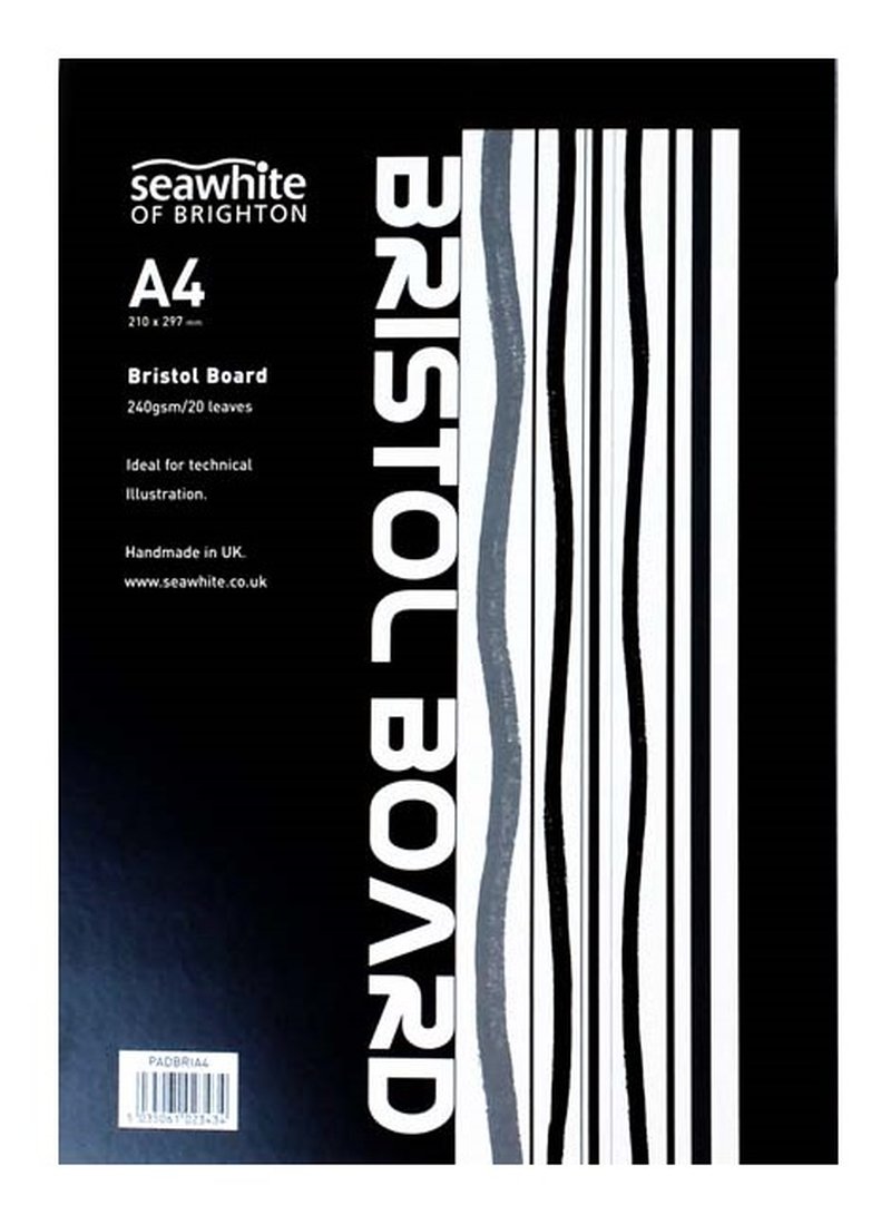 A4 Bristol Board Paper Pad Smooth Illustration Art 210mm x 297mm (3 Pads)