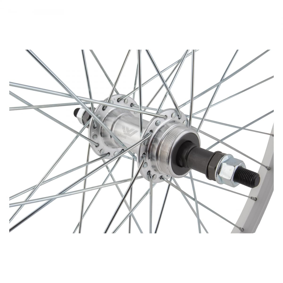 WheelMaster Rear Bicycle Wheel 24 x 1.5-1.75 36H, Alloy, Bolt On, Silver