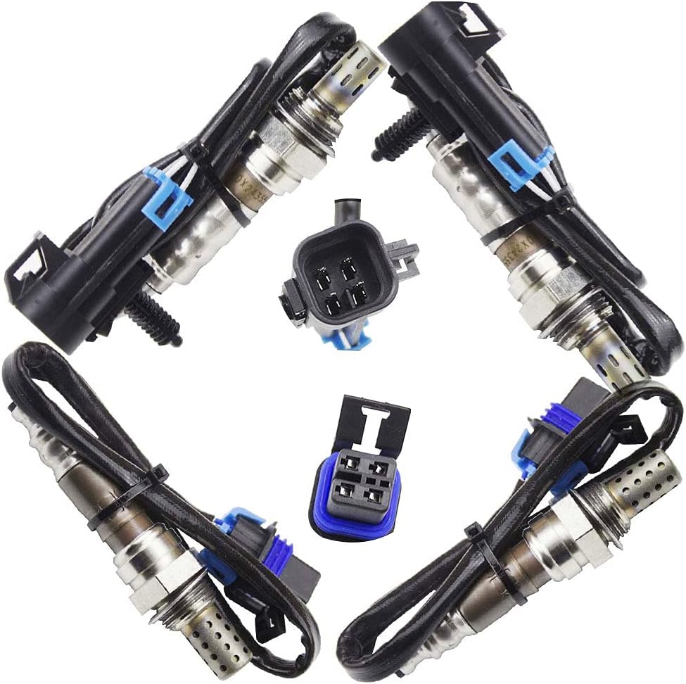 4X Oxygen O2 Sensor for 2007 Chevrolet Avalanche Suburban 1500 Tahoe Yukon Yukon XL 1500 5.3L Upstream + Downstream