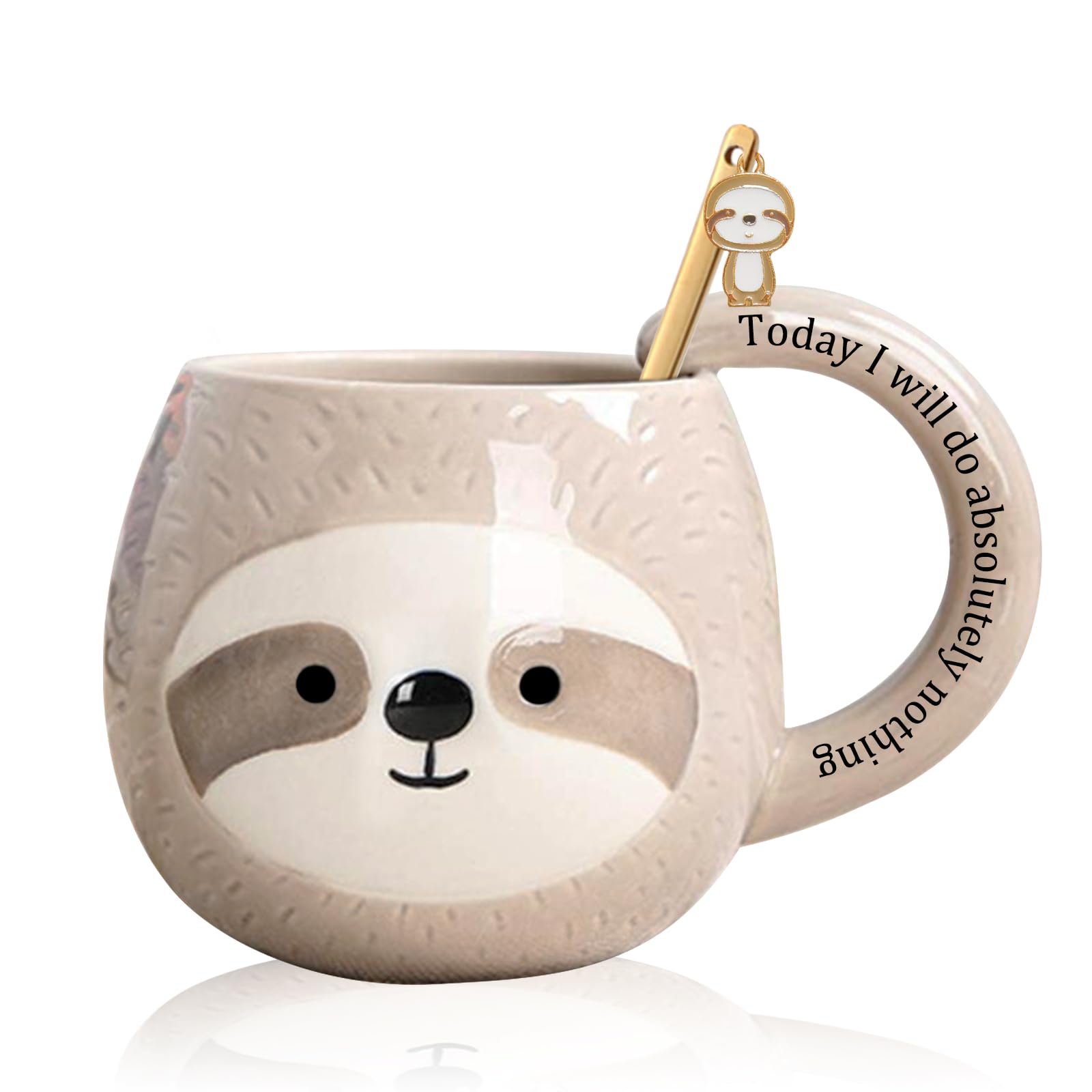 Novelty sloth coffee mug
