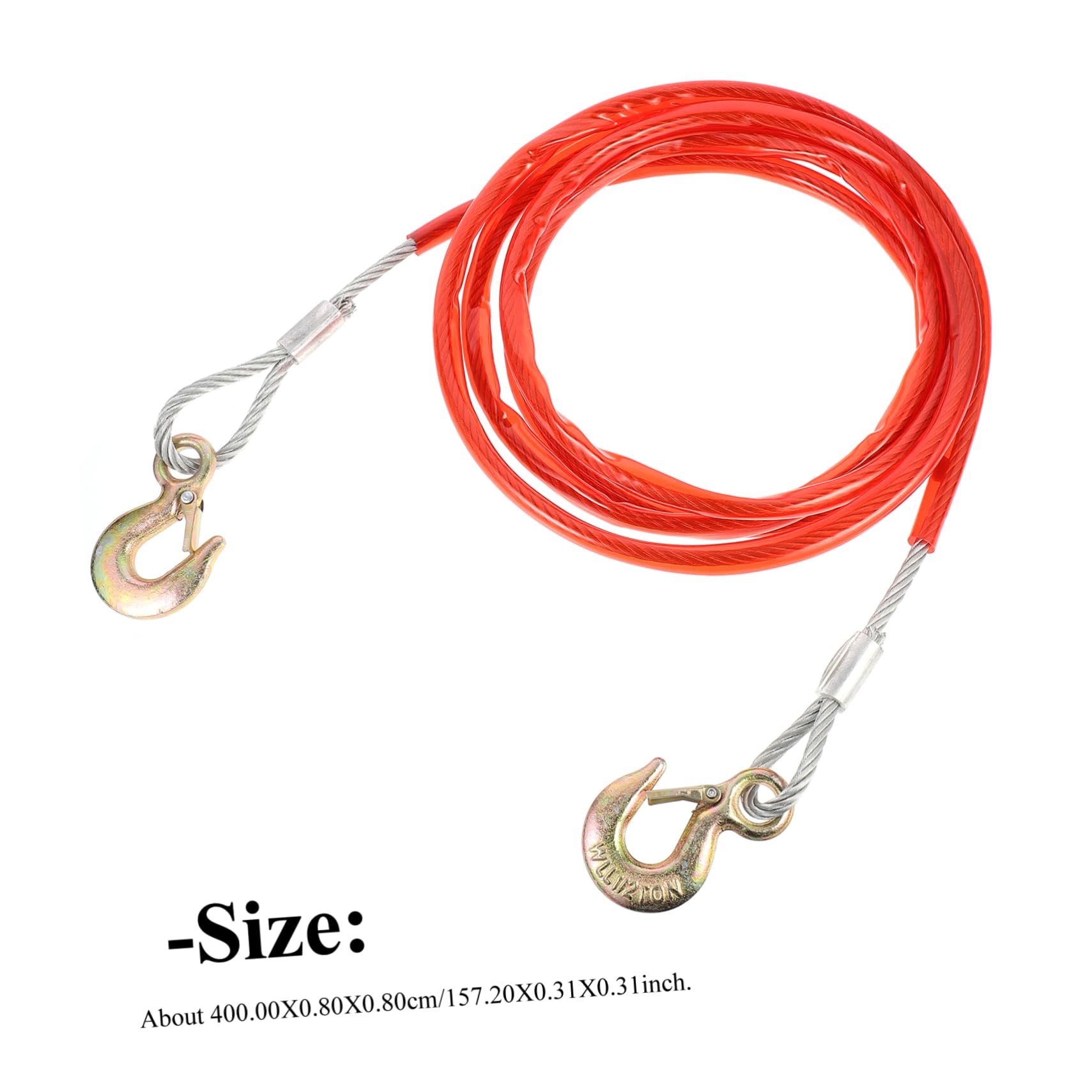 VICASKY 1 Pc Cuerda De Remolque Correa De Remolque Cinturón De Remolque De Coche Cuerda De Cabrestante Utv Gancho del Cable del Cabrestante Línea De Cabrestante Sintético Acero Auto Cordón