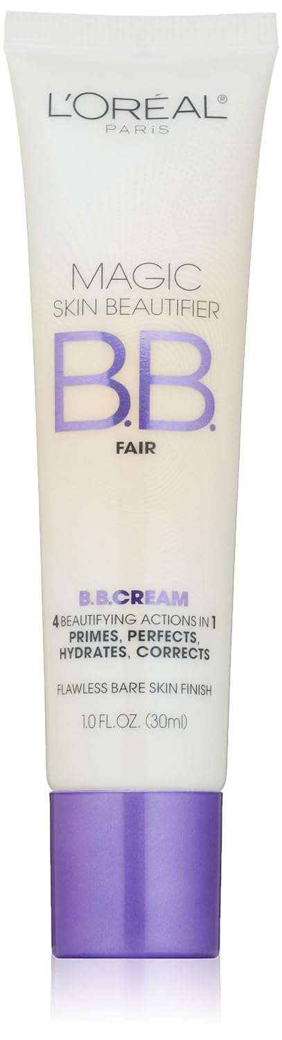 L'Oréal Paris Magic Skin Beautifier BB Cream Fair 1oz: 4-in-1 Prime, Correct, Hydrate & Perfect for Flawless Bare Skin