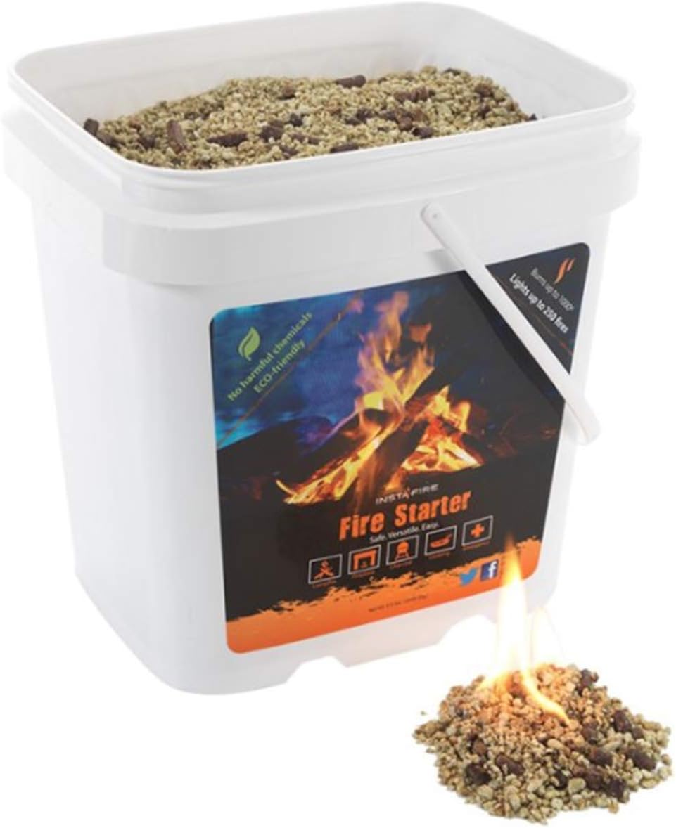 Insta-FireEco-Friendly Granulated Bulk Fire Starter, 2-Gallon Bucket