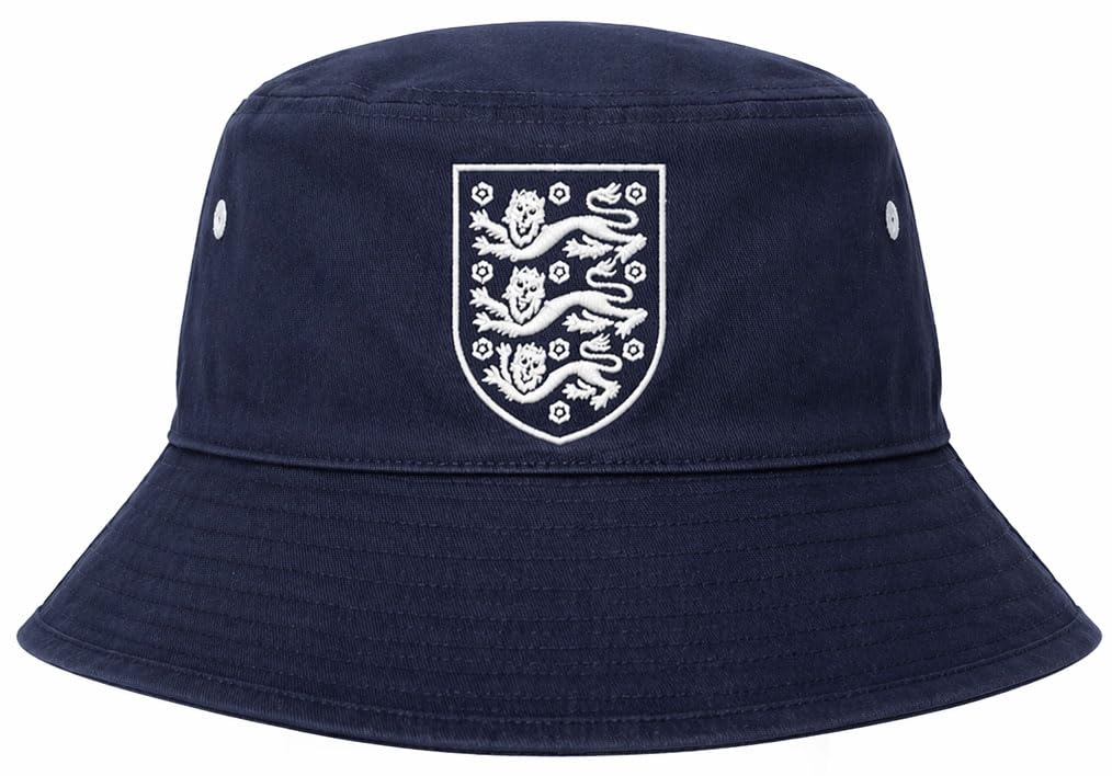 Fanatics 3 Lions England Bucket Hat - One Size (Adults) Navy Blue