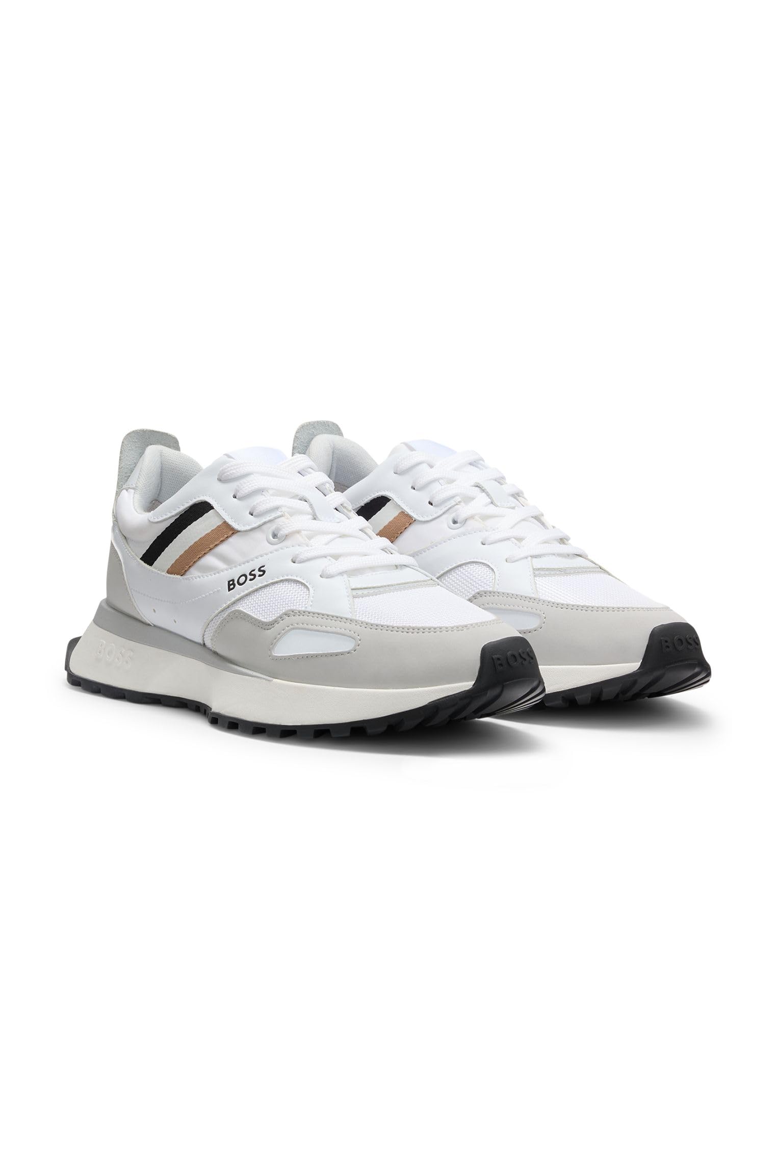 BOSS Hommes Jonah Runn Baskets Style Chaussures de Course avec Semelle extérieure en Gomme EVA