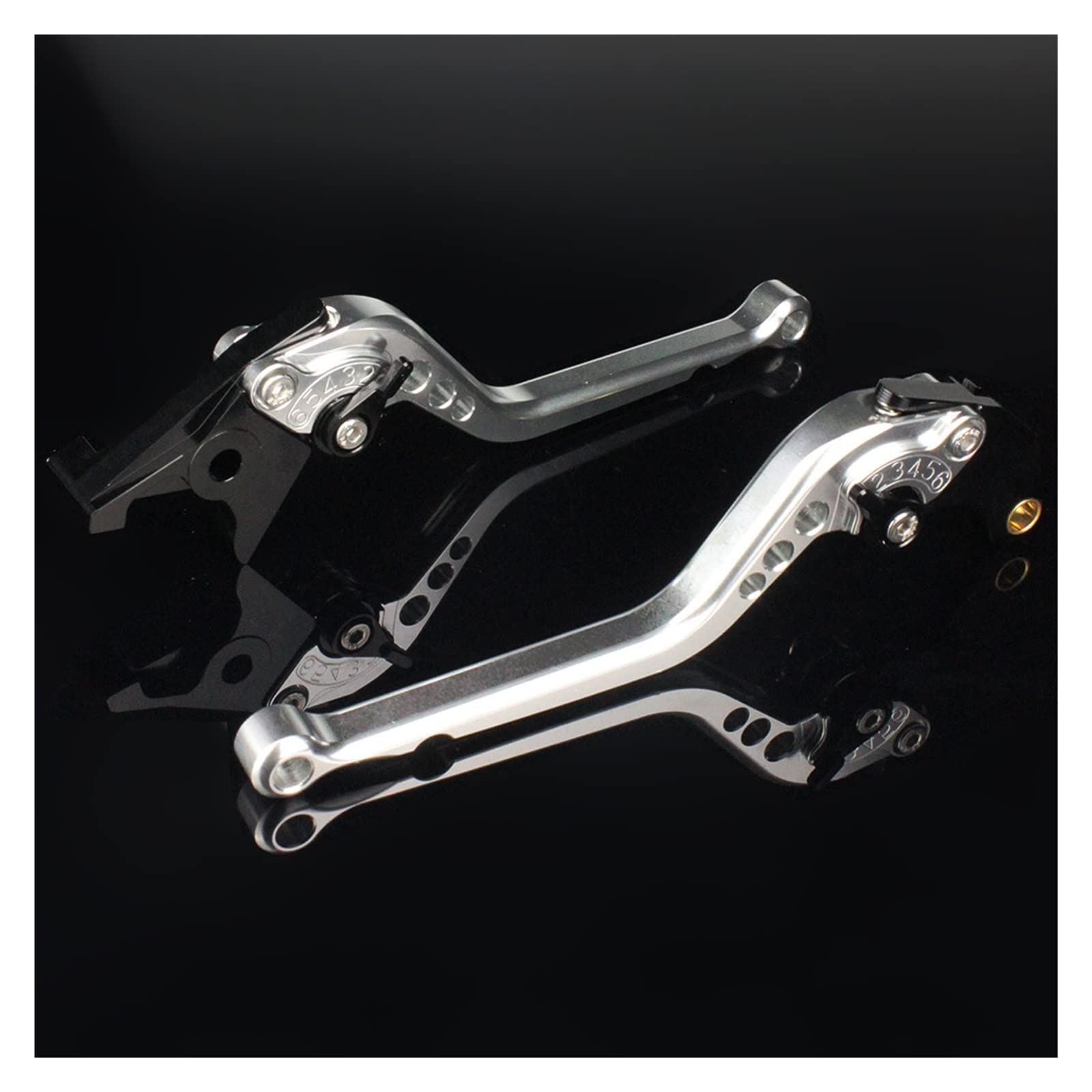 Gjihkwgz Long Silver Motorcycle Brake Clutch Lever For Suzuki For Gsx-S1000 For Gsx S1000 For Gsxs 1000 For Gsx-S1000f For Gsxs1000 Abs 15-20 Motorcycle Brake Clutch Levers Clutch Brake Lever(Long Silver)