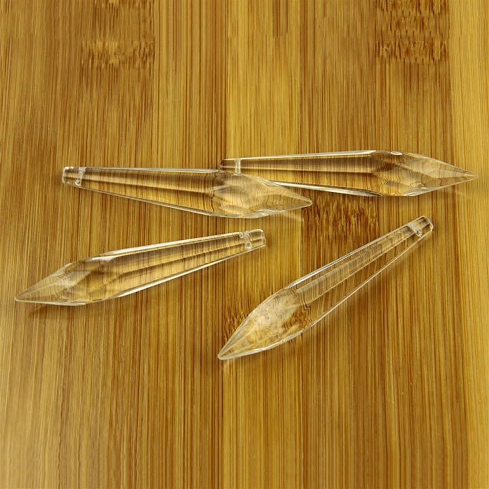 Wiszące kryształy, pryzmaty, 50 mm, 63 mm, 76 mm, 100 mm, kryształ, pryzmat w kształcie litery U, akcesoria do dekoracji domu, wiszące kryształy do dekoracji (50 mm, 30 szt.)