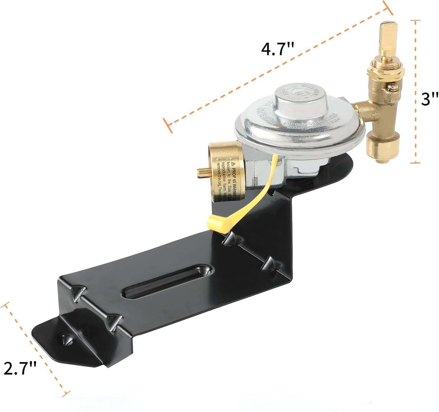 Beurbcikue 64866 Grill Valve Regulator Assembly for Weber Q1000 Q1200 Valve Regulator Replacement Parts for Weber 50060001 51040001 51010001