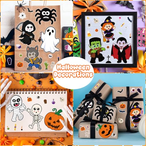30 Sheets Halloween Stickers, DIY Crafts Halloween Party Favors Decorations - image 7