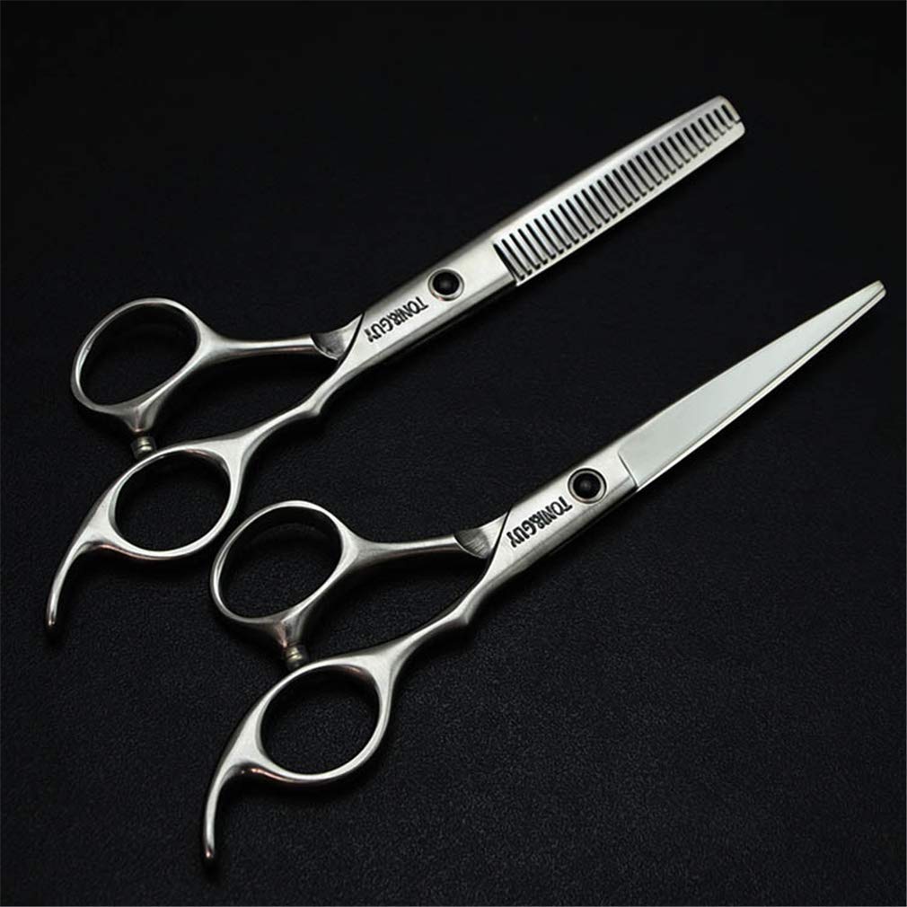 5.5/6.0 Pollici Uso Bangs Parrucchiere Forbici del Barbiere Assottigliamento Cesoie Cesoie Set Giapponese in Acciaio Inox Uomini Donne Capelli A Casa