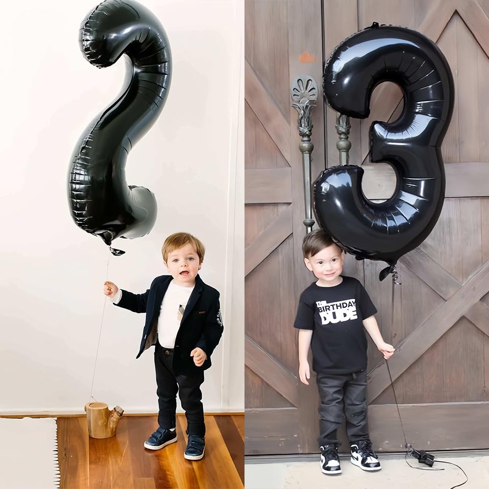 Foil Globo Número 5 Azul 40" (101cm), Inflable Helio o aire, Gigante Numeros 0-9, 10-19, 20-29, 30-100, Grande Globos Decoración para La Boda Aniversario y Cumpleaños Fiestas — view 78
