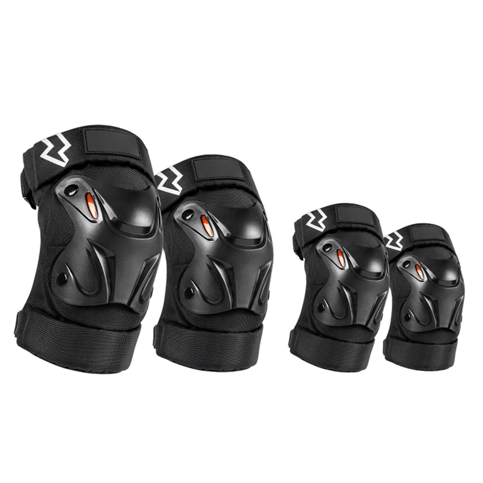 Conjunto De Protección para Motocicleta Cuatro Piezas: Coderas Y Rodilleras (Incluidas Las Rodilleras) con Reflectantes