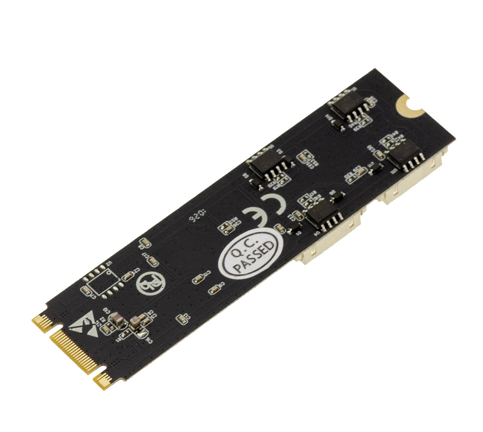 KALEA-INFORMATIQUE Tarjeta M.2 B+M Key a 4 Puertos Serie COM RS422/RS485 con Montaje DB9 o cableado, con chipset WCH384. Controlador M.2 PCIe a RS-422/RS-485