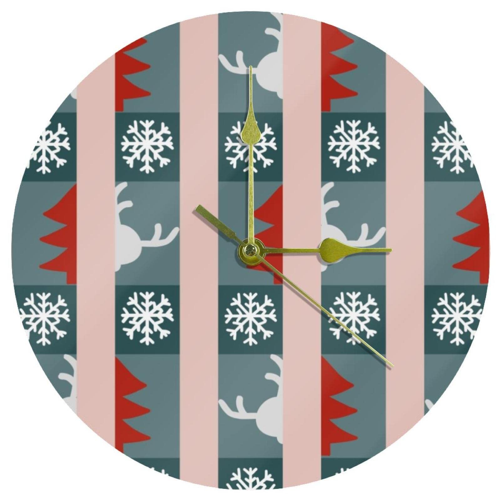 Horloge murale acrylique ronde quartz 24 cm horloges murales pour école et maison