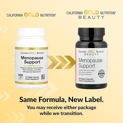 Miniatura 3 de California Gold Nutrition Apoyo para la menopausia con Angelica gigas, Cynanchum wilfordii, Phlomis umbrosa y L-Leucina, 30 cápsulas vegetales