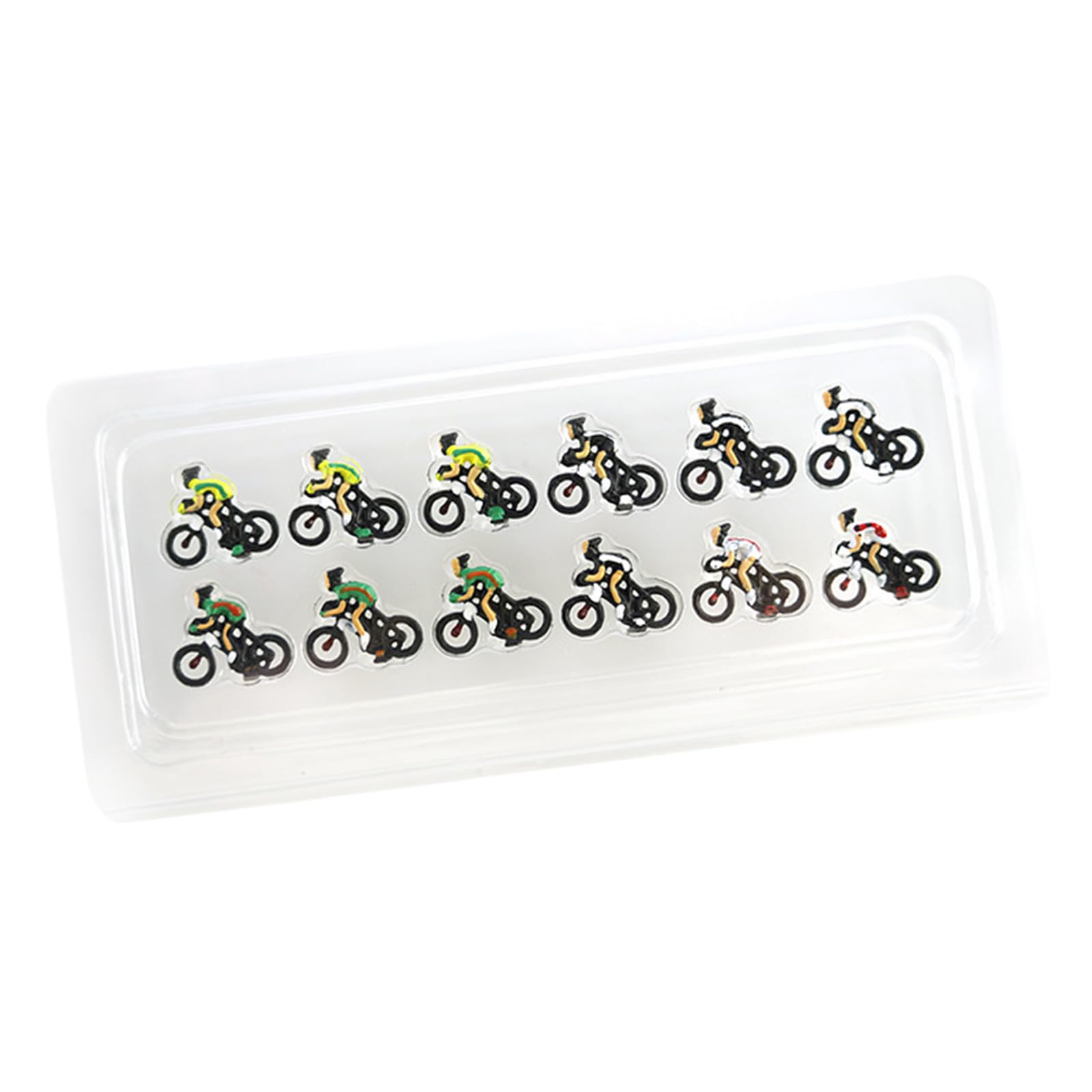 FGDTREE 6 / 12Pcs Miniature Cycling Figures Models Tiny Cyclist Models Toy for Home Decoration and Model Displays Biking Figure Miniature Cyclist