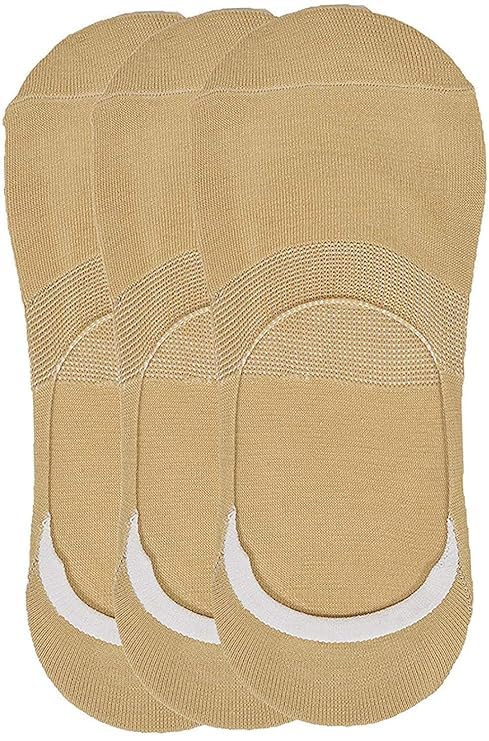 utopic Cotton Unisex Loafer Socks, Beige, Pack of 3-picture-53
