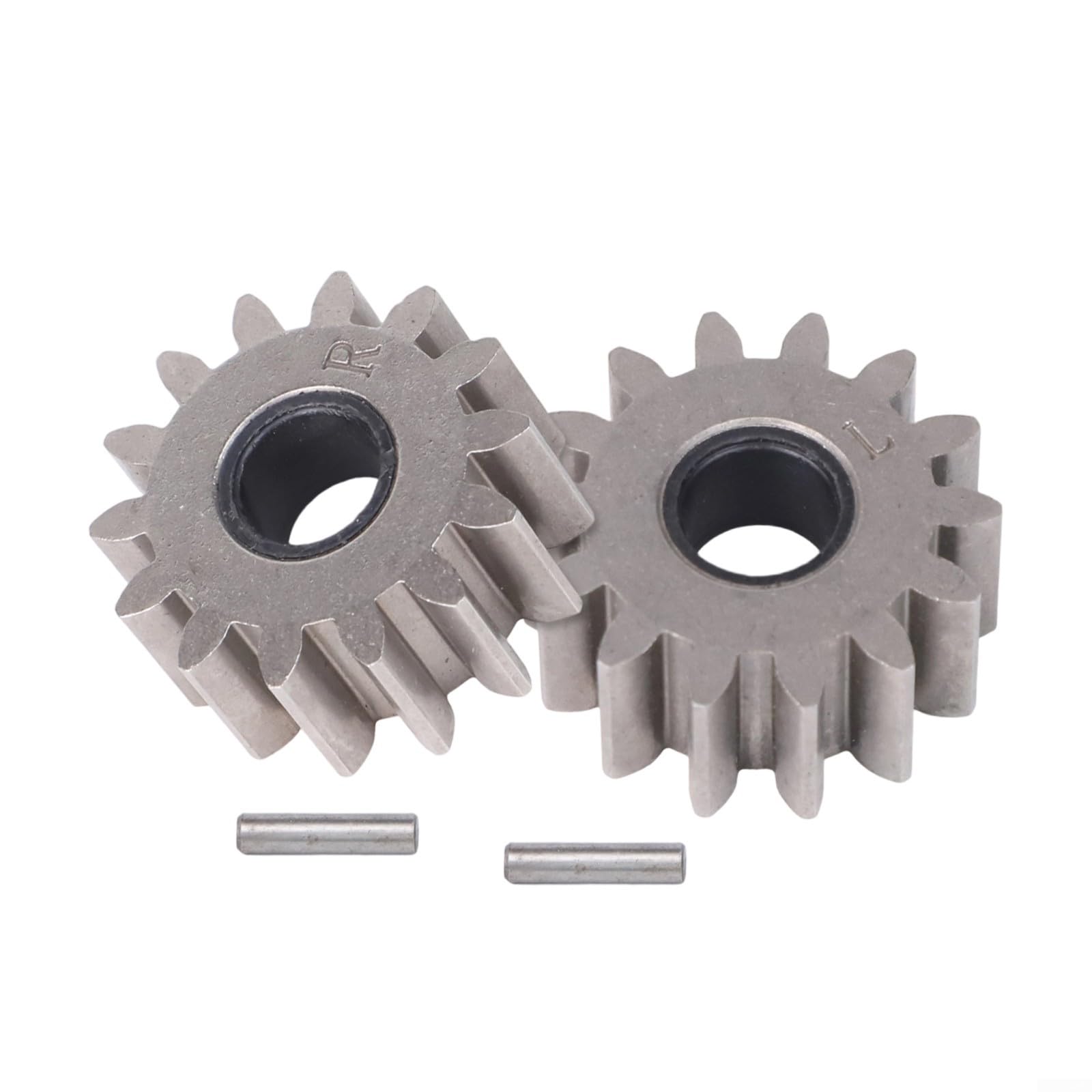 Gdfnmogo Rasenmäher Antriebsritzel Kit mit 14 Zähnen links und rechts Ritzel und 2 Antriebsstiften, dauerhafte Metall Ersatzteile Kompatibel mit Brast, Daye, für Güde
