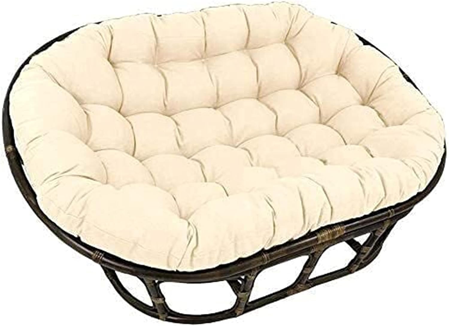 TDHLW Double Oversized Papasan, Egg Chair Cushion, Double