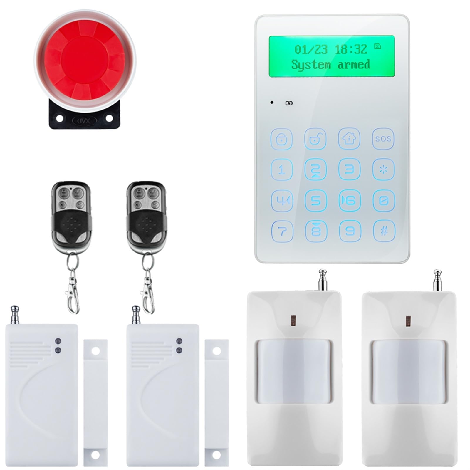 Sistema di Allarme di Sicurezza Domestica, gsm Smart Alarm di Allarme Wireless Sistemi Domestici Sicurezza Segnale Domestico 850/900/1800/1900 MHz(G3GC)