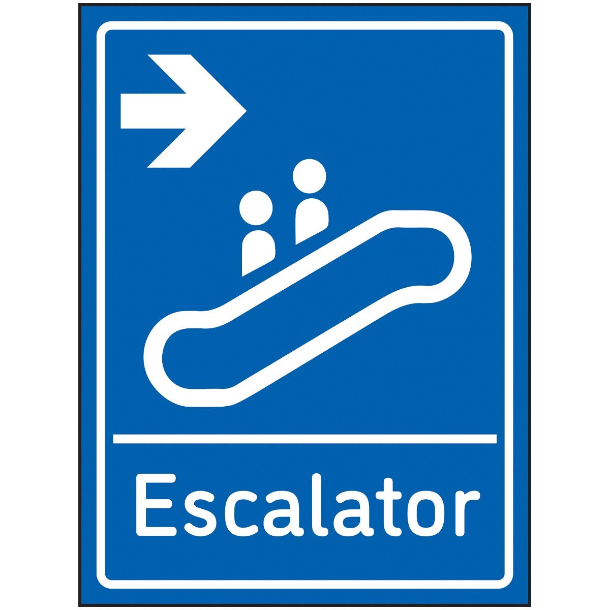 VSafety Cartello Parcheggio Auto – Blu, Policarbonato, 300x150 Mm, Spessore 2 Mm, Conforme EN ISO 7010 - 2